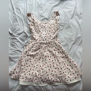 LC Lauren Conrad Disney Collection Minnie Mouse Design Backless Tie A-Line Dress